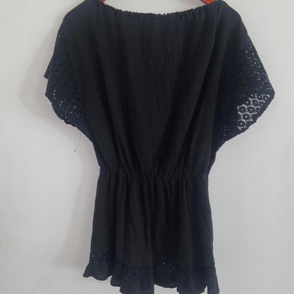 VSX black sun dress indie bikini beachy vibes super cute flowey summer bottoms - Picture 4 of 12